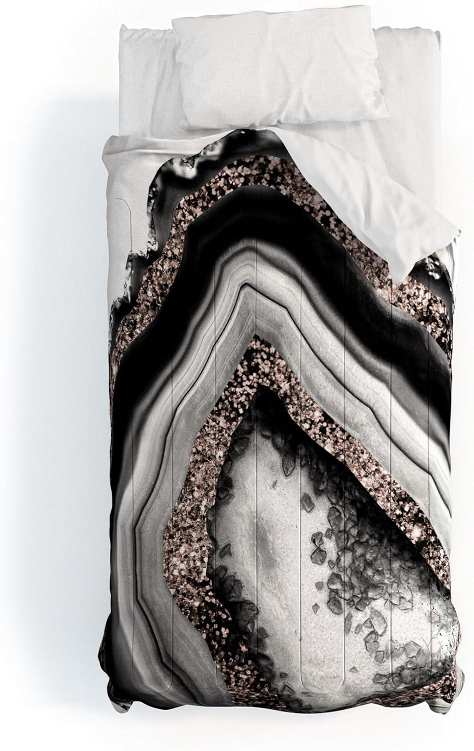 imageSociety6 2021 Cotton Comforter King Anitas amp Bellas Artwork Gold Palm Leaves Dream 1Anitas Bellas Artwork Agate Rose Gold Glam 4