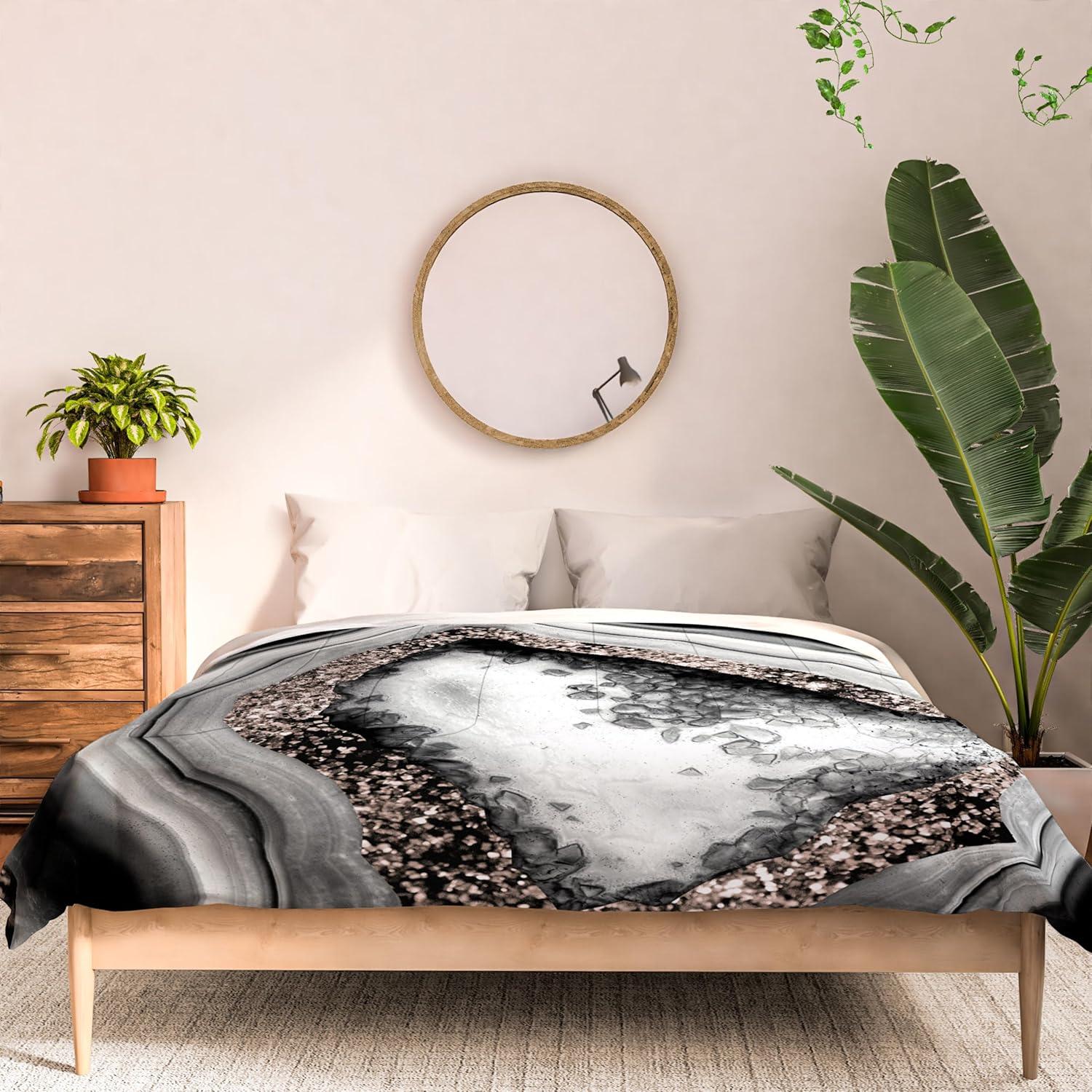 imageSociety6 2021 Cotton Comforter King Anitas amp Bellas Artwork Gold Palm Leaves Dream 1Anitas Bellas Artwork Agate Rose Gold Glam 4