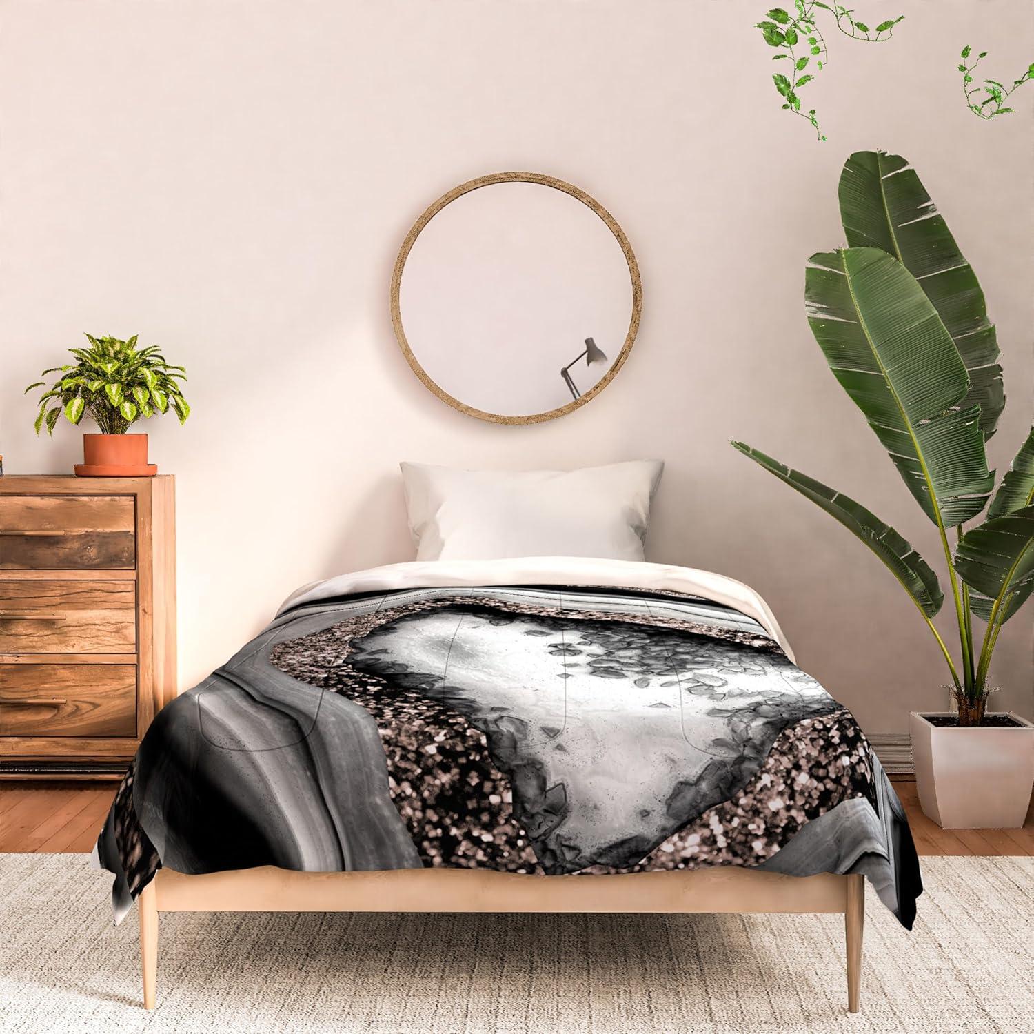 imageSociety6 2021 Cotton Comforter King Anitas amp Bellas Artwork Gold Palm Leaves Dream 1Anitas Bellas Artwork Agate Rose Gold Glam 4
