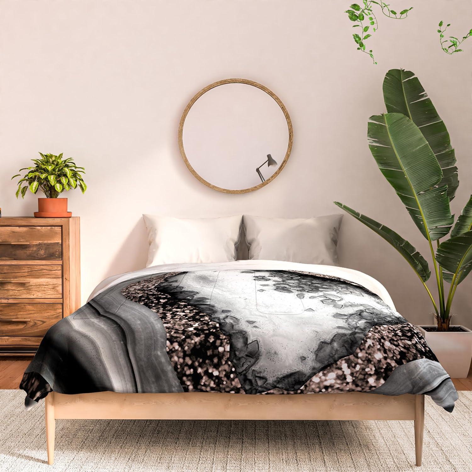 imageSociety6 2021 Cotton Comforter King Anitas amp Bellas Artwork Gold Palm Leaves Dream 1Anitas Bellas Artwork Agate Rose Gold Glam 4