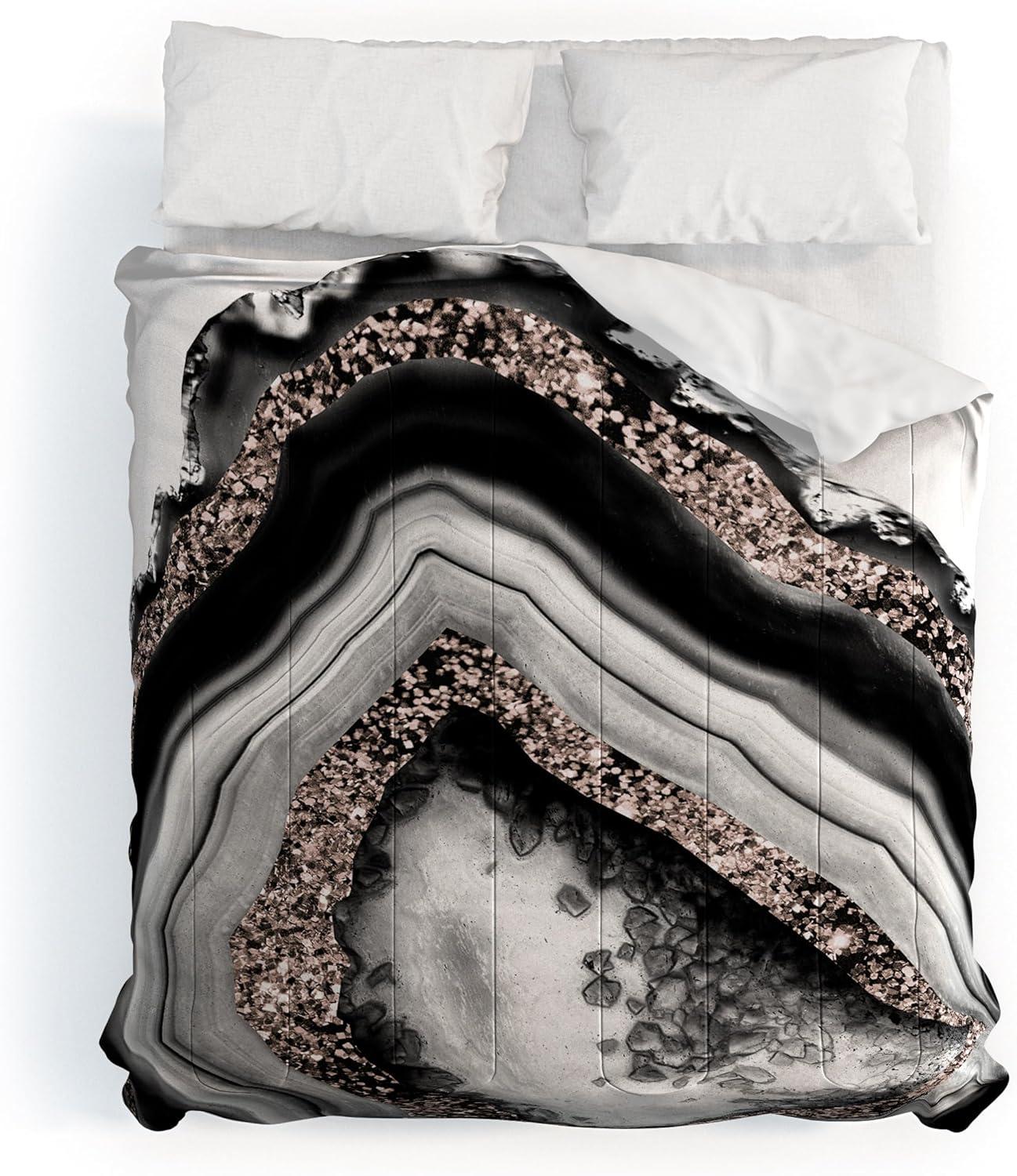 imageSociety6 2021 Cotton Comforter King Anitas amp Bellas Artwork Gold Palm Leaves Dream 1Anitas Bellas Artwork Agate Rose Gold Glam 4