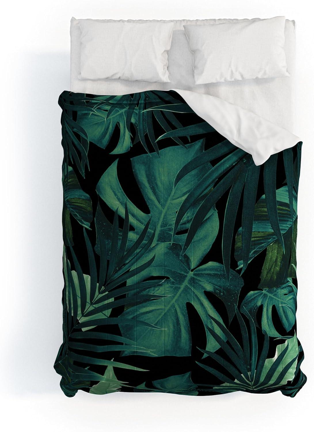 imageSociety6 2021 Cotton Comforter King Anitas amp Bellas Artwork Gold Palm Leaves Dream 1Anitas Bellas Artwork Tropical Jungle Night 1
