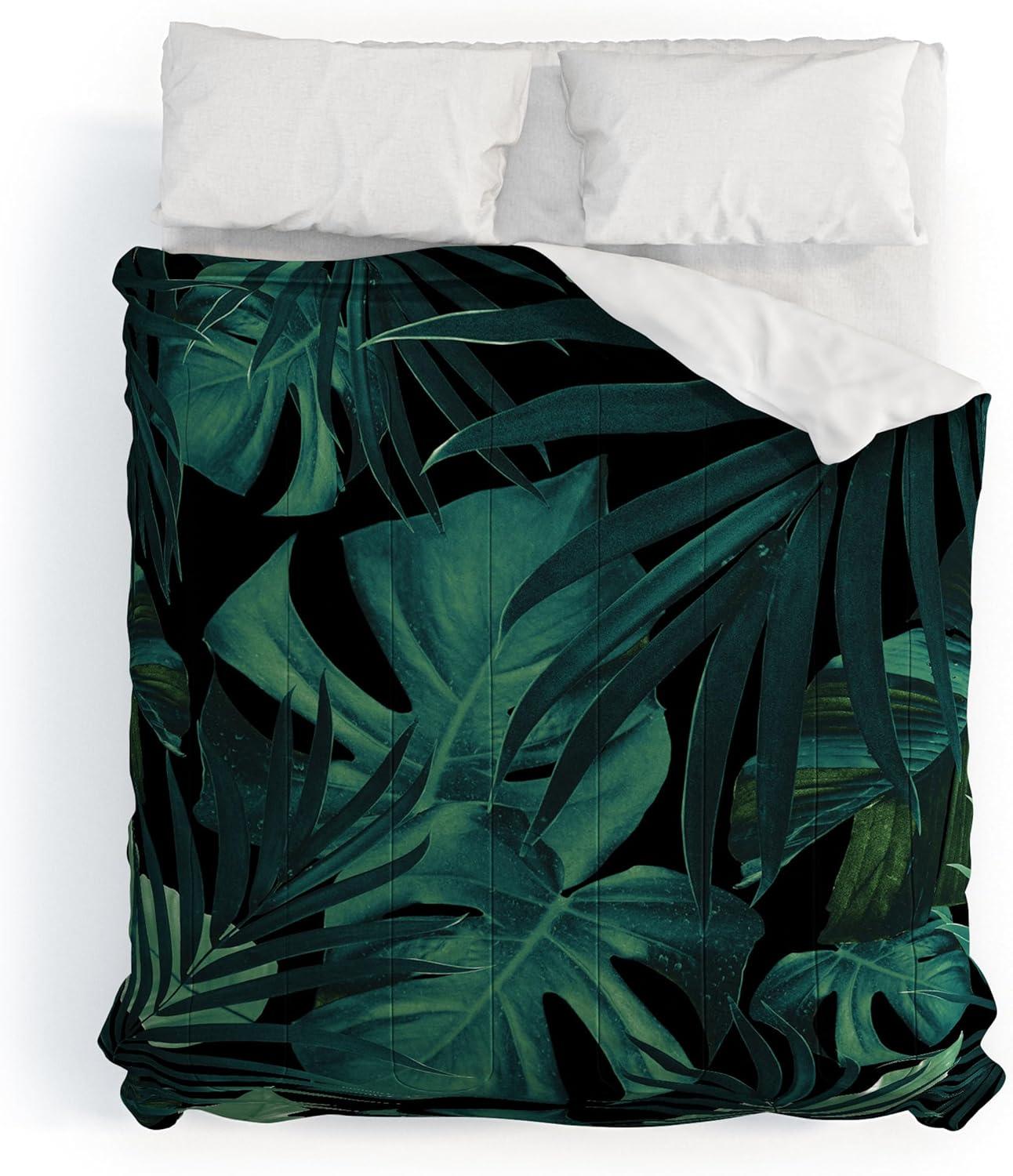 imageSociety6 2021 Cotton Comforter King Anitas amp Bellas Artwork Gold Palm Leaves Dream 1Anitas Bellas Artwork Tropical Jungle Night 1