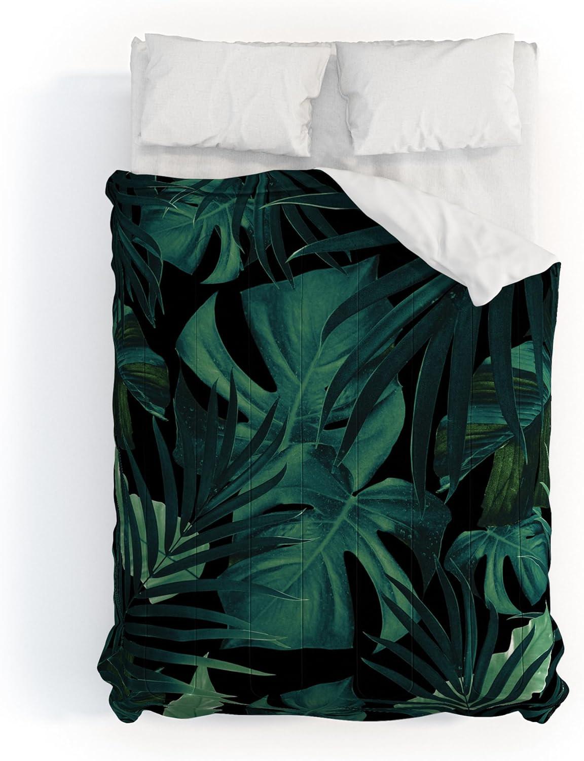 imageSociety6 2021 Cotton Comforter King Anitas amp Bellas Artwork Gold Palm Leaves Dream 1Anitas Bellas Artwork Tropical Jungle Night 1