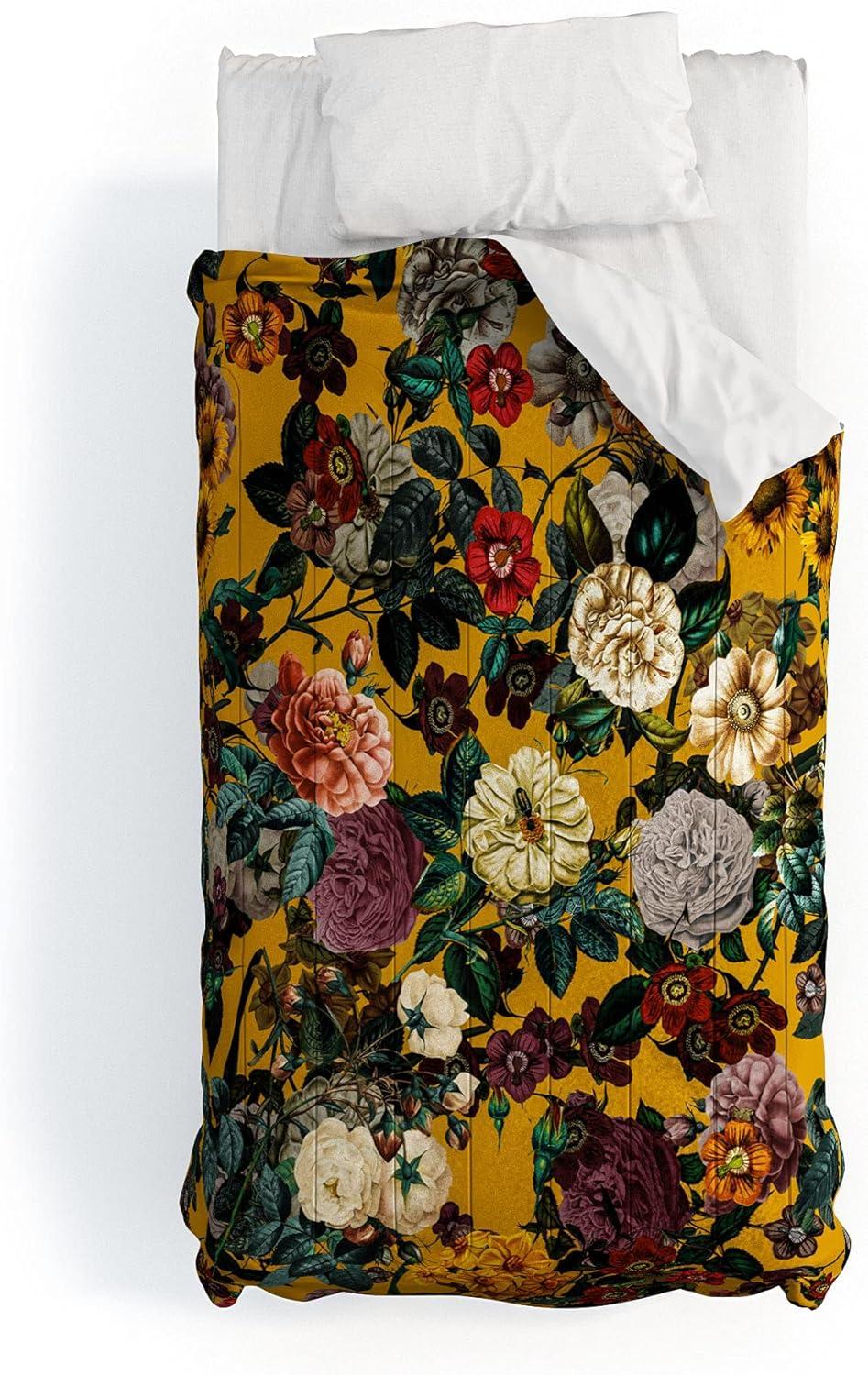 imageSociety6 2021 Cotton Comforter King Anitas amp Bellas Artwork Gold Palm Leaves Dream 1Burcu Korkmazyurek Exotic Garden V