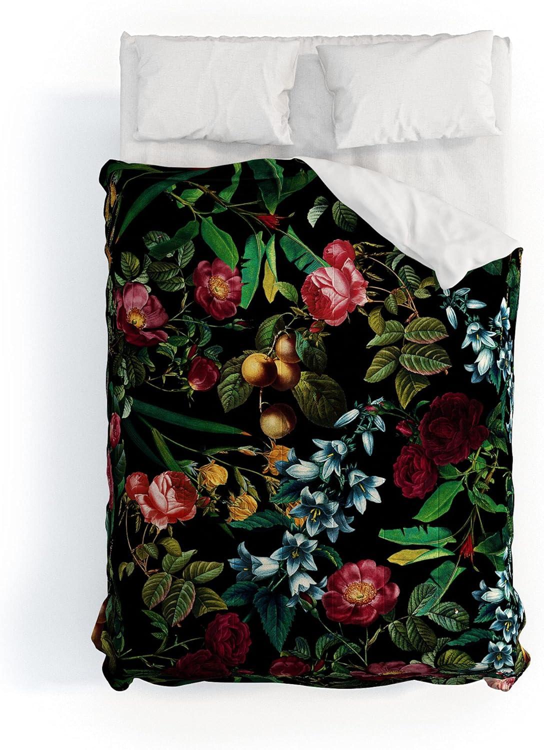imageSociety6 2021 Cotton Comforter King Anitas amp Bellas Artwork Gold Palm Leaves Dream 1Burcu Korkmazyurek Floral Jungle