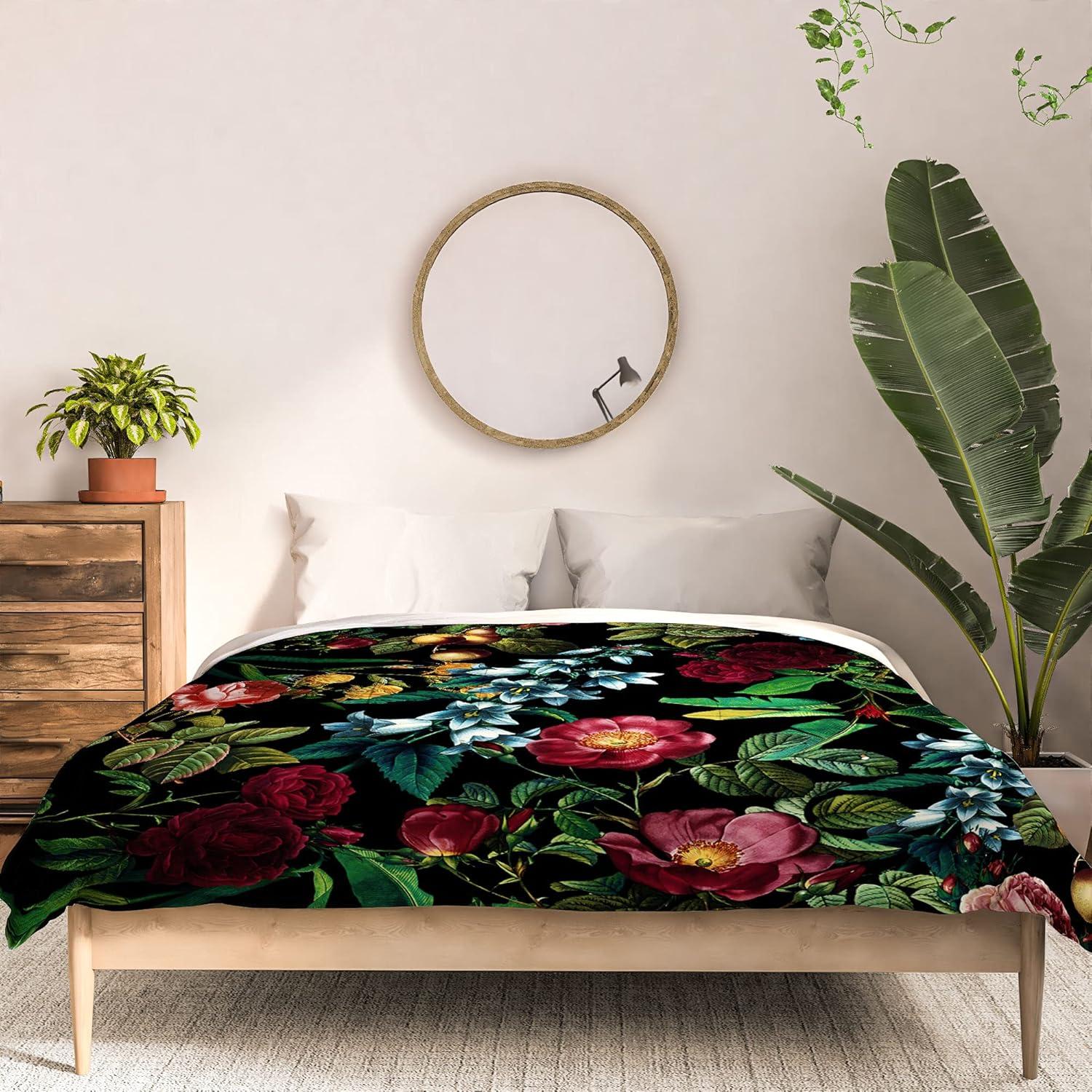 imageSociety6 2021 Cotton Comforter King Anitas amp Bellas Artwork Gold Palm Leaves Dream 1Burcu Korkmazyurek Floral Jungle