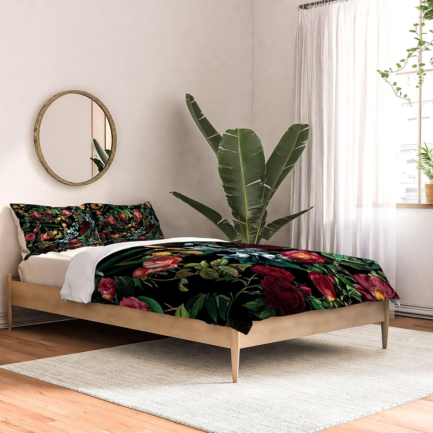 imageSociety6 2021 Cotton Comforter King Anitas amp Bellas Artwork Gold Palm Leaves Dream 1Burcu Korkmazyurek Floral Jungle