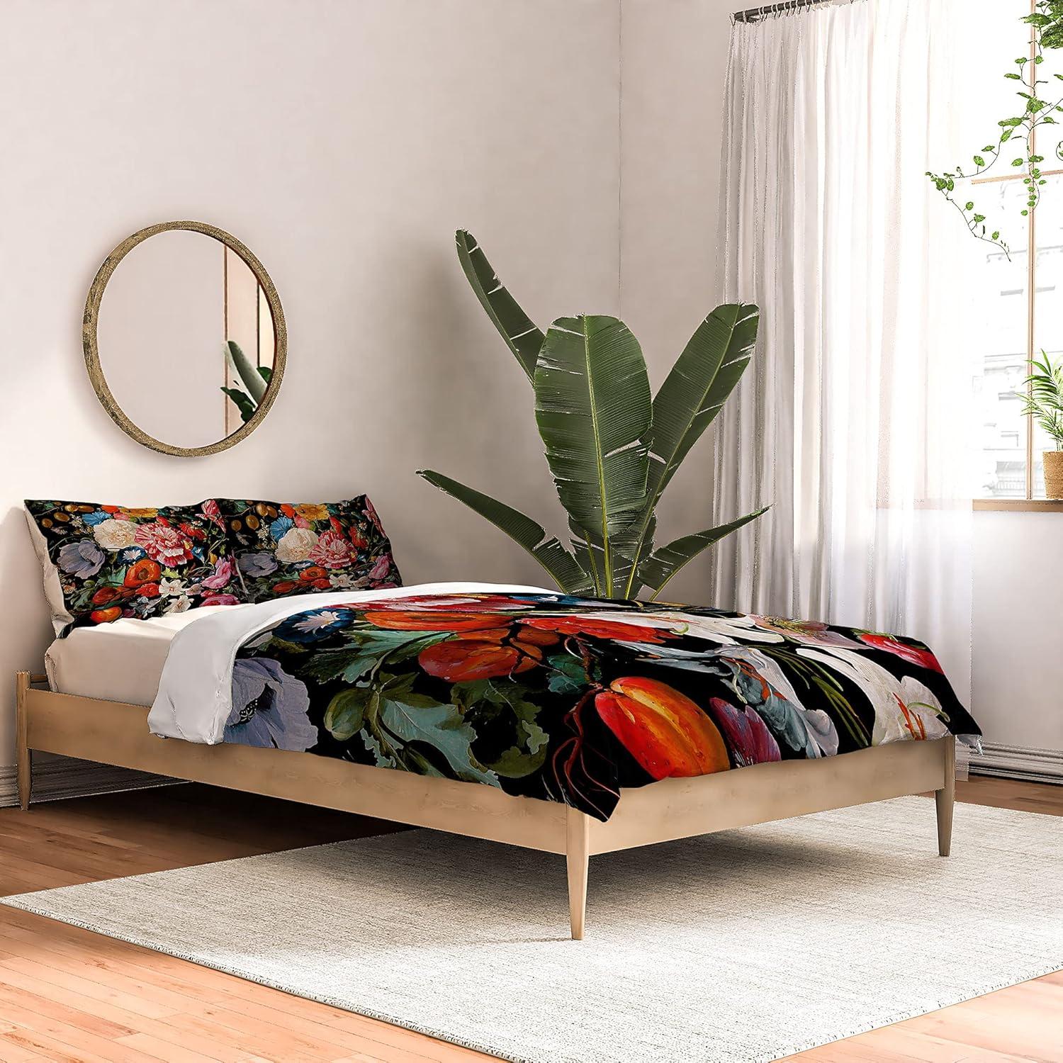 imageSociety6 2021 Cotton Comforter King Anitas amp Bellas Artwork Gold Palm Leaves Dream 1Burcu Korkmazyurek Night Garden Xxxvi