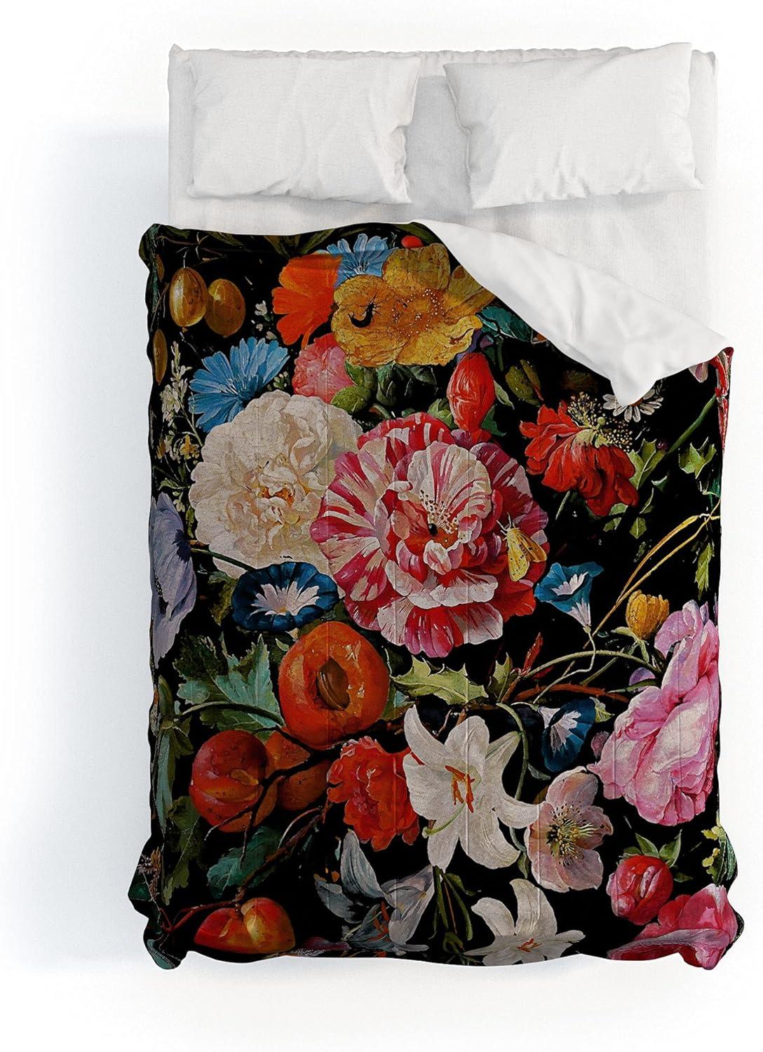 imageSociety6 2021 Cotton Comforter King Anitas amp Bellas Artwork Gold Palm Leaves Dream 1Burcu Korkmazyurek Night Garden Xxxvi