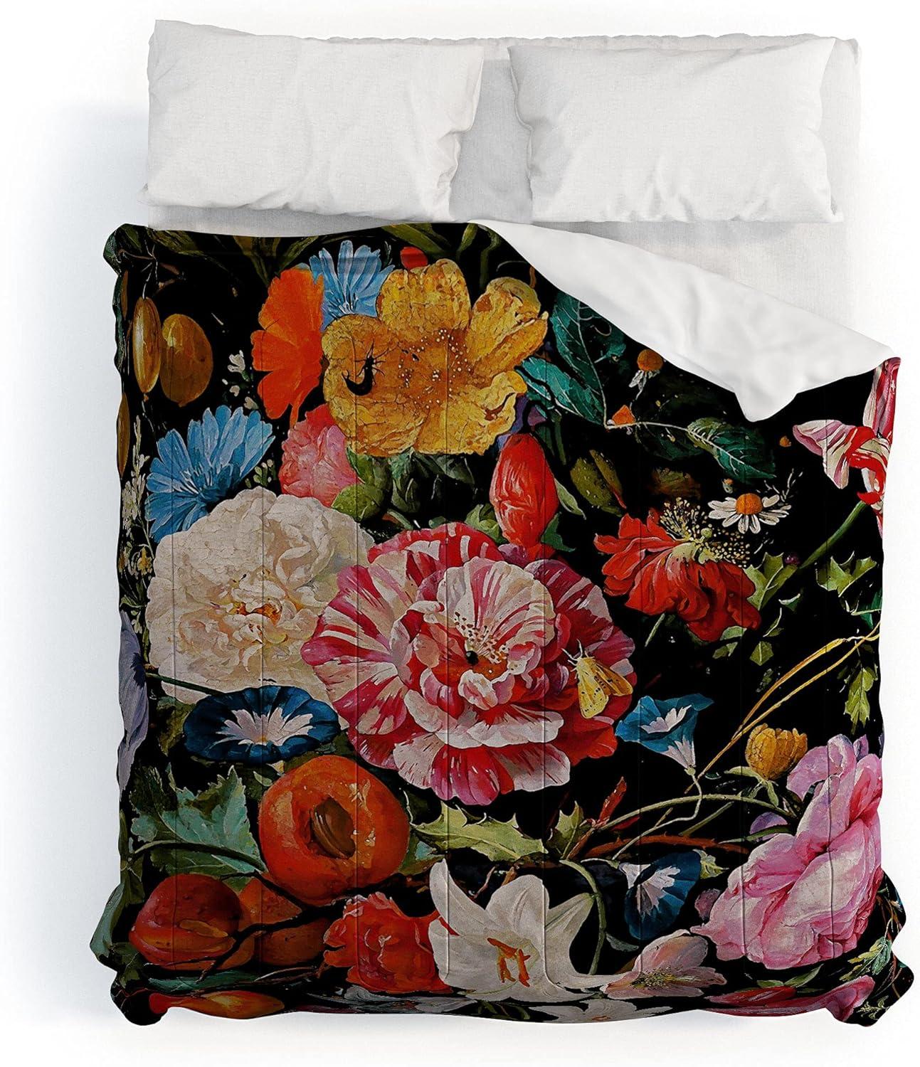 imageSociety6 2021 Cotton Comforter King Anitas amp Bellas Artwork Gold Palm Leaves Dream 1Burcu Korkmazyurek Night Garden Xxxvi
