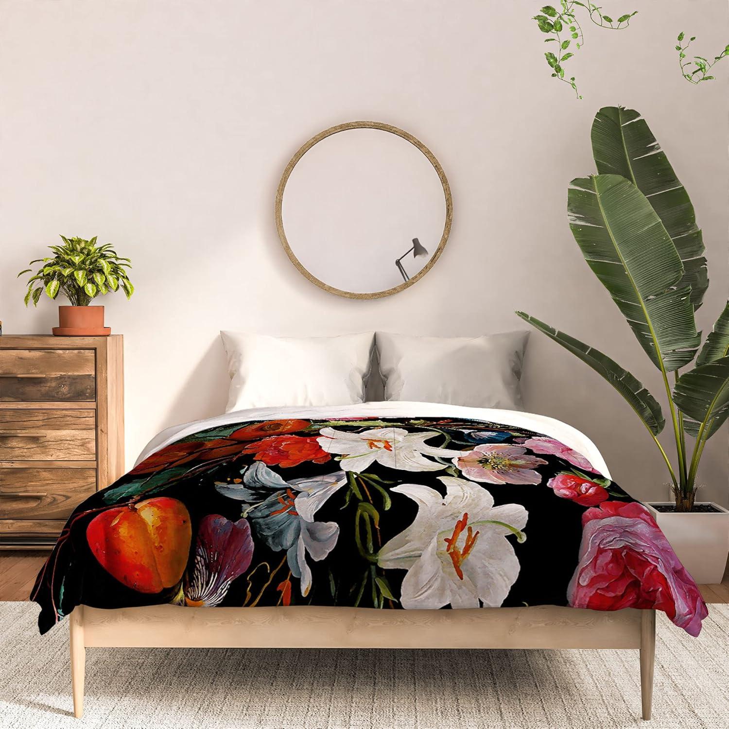 imageSociety6 2021 Cotton Comforter King Anitas amp Bellas Artwork Gold Palm Leaves Dream 1Burcu Korkmazyurek Night Garden Xxxvi
