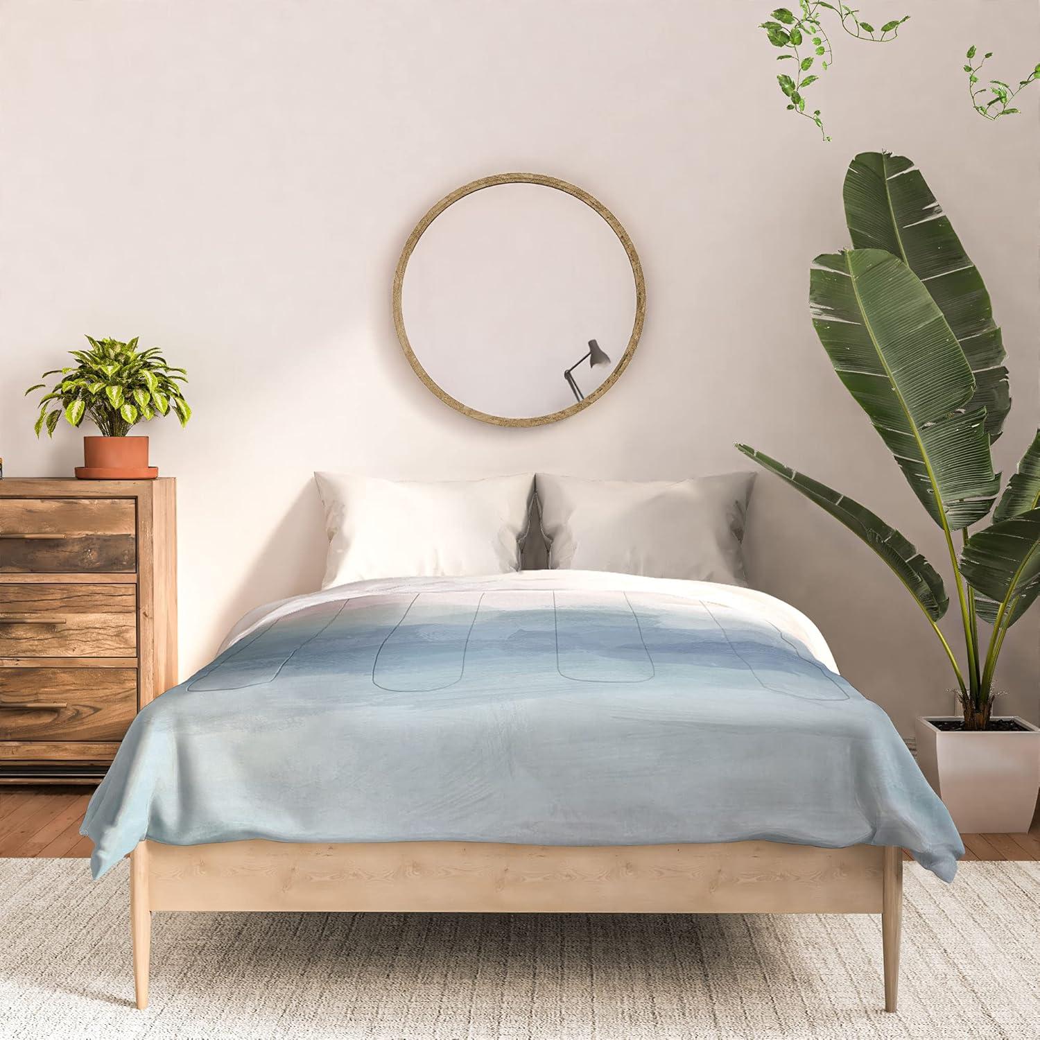 imageSociety6 2021 Cotton Comforter King Anitas amp Bellas Artwork Gold Palm Leaves Dream 1Rachel Elise Atlantic Ocean Sunrise Ii