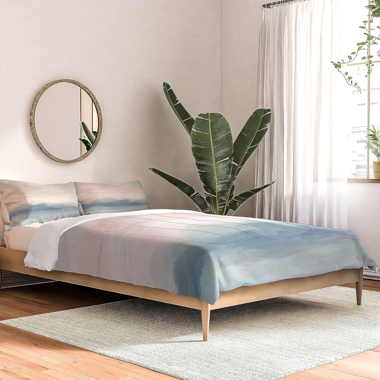 imageSociety6 2021 Cotton Comforter King Anitas amp Bellas Artwork Gold Palm Leaves Dream 1Rachel Elise Atlantic Ocean Sunrise Ii