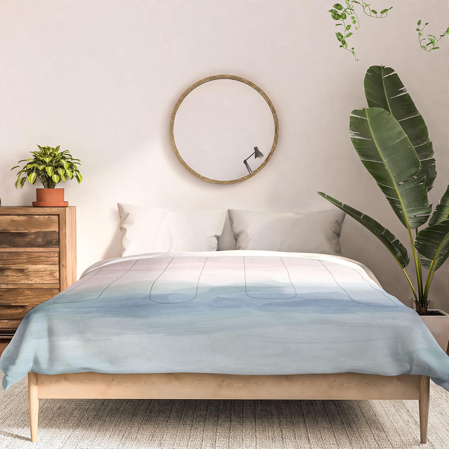 imageSociety6 2021 Cotton Comforter King Anitas amp Bellas Artwork Gold Palm Leaves Dream 1Rachel Elise Atlantic Ocean Sunrise Ii