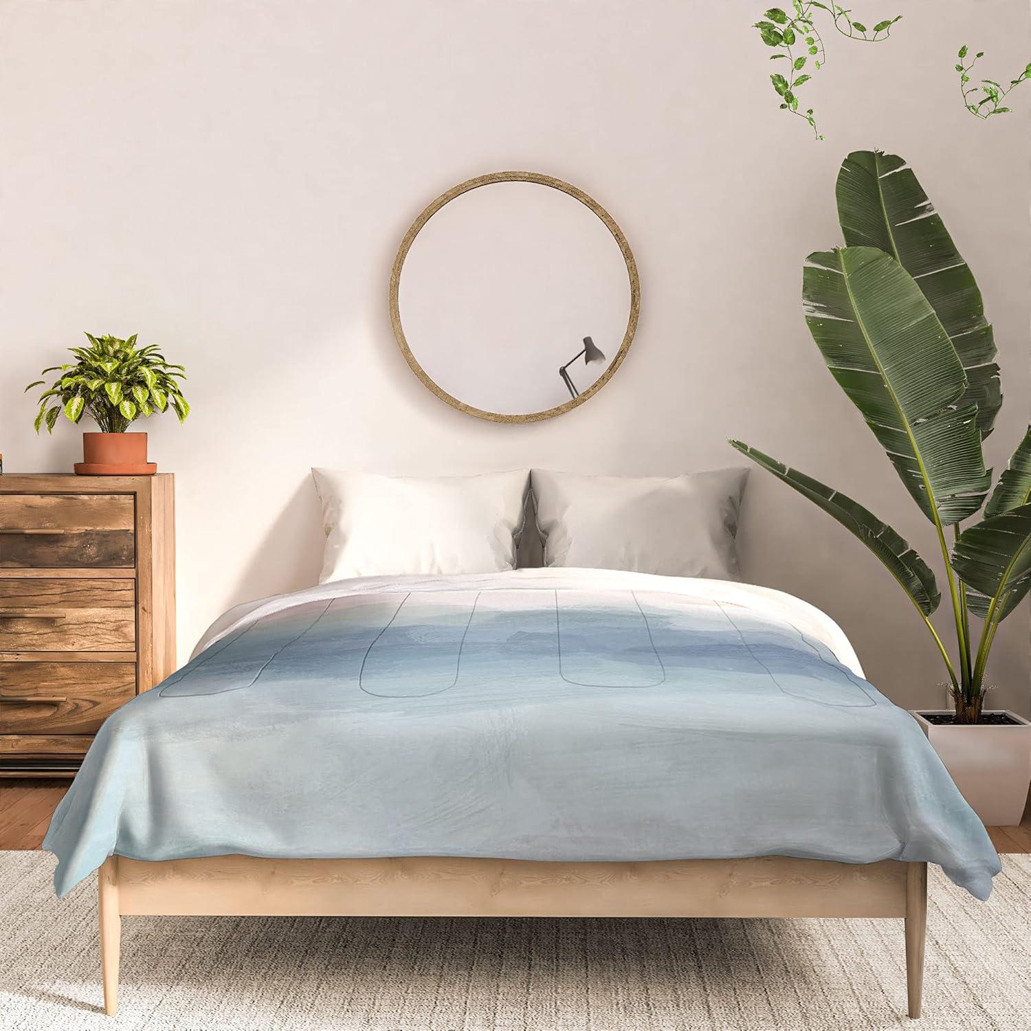 imageSociety6 2021 Cotton Comforter King Anitas amp Bellas Artwork Gold Palm Leaves Dream 1Rachel Elise Atlantic Ocean Sunrise Ii