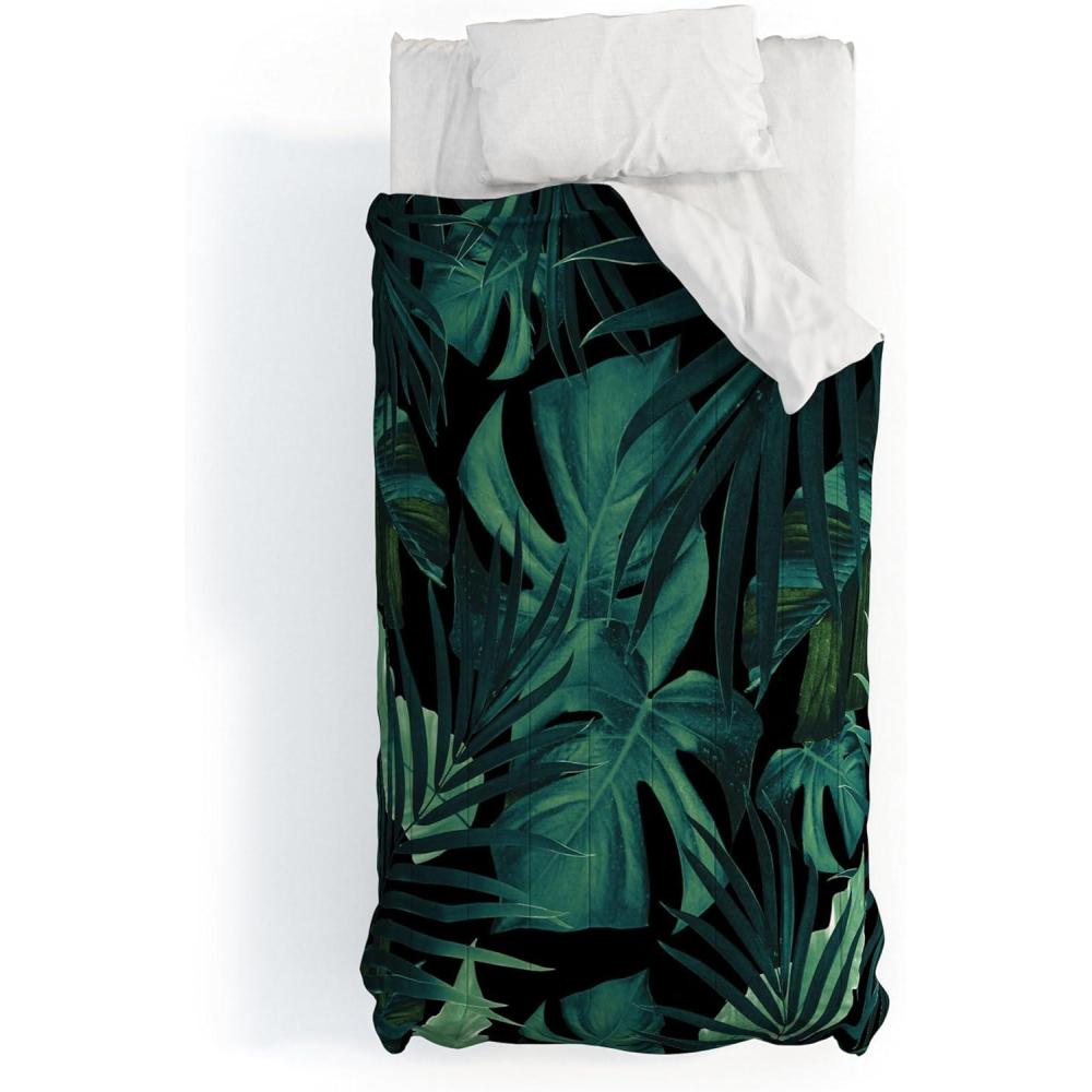 imageSociety6 2021 Cotton Comforter King Anitas amp Bellas Artwork Gold Palm Leaves Dream 1Anitas Bellas Artwork Tropical Jungle Night 1