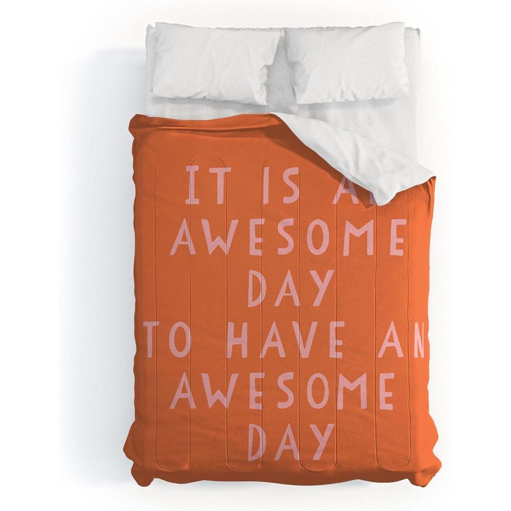 imageSociety6 2021 Cotton Comforter King Anitas amp Bellas Artwork Gold Palm Leaves Dream 1June Journal Awesome Day
