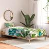 Society6 2021 Cotton Comforter, King, Anita’s & Bella’s Artwork Gold Palm Leaves Dream 1(83 Oranges Veronica Summer)