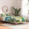Society6 2021 Cotton Comforter, King, Anita’s & Bella’s Artwork Gold Palm Leaves Dream 1(83 Oranges Veronica Summer)