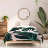 Society6 2021 Cotton Comforter, King, Anita’s & Bella’s Artwork Gold Palm Leaves Dream 1(Anita’s & Bella’s Artwork Tropical Banana Leaves Dream 1)