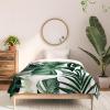Society6 2021 Cotton Comforter, King, Anita’s & Bella’s Artwork Gold Palm Leaves Dream 1(Anita’s & Bella’s Artwork Tropical Jungle Leaves 4)