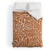 Society6 2021 Cotton Comforter, King, Anita’s & Bella’s Artwork Gold Palm Leaves Dream 1(Beshka Kueser Abundance Rust Oatmeal)