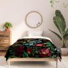Society6 2021 Cotton Comforter, King, Anita’s & Bella’s Artwork Gold Palm Leaves Dream 1(Burcu Korkmazyurek Floral Jungle)