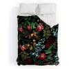 Society6 2021 Cotton Comforter, King, Anita’s & Bella’s Artwork Gold Palm Leaves Dream 1(Burcu Korkmazyurek Floral Jungle)