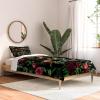 Society6 2021 Cotton Comforter, King, Anita’s & Bella’s Artwork Gold Palm Leaves Dream 1(Burcu Korkmazyurek Floral Jungle)