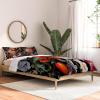 Society6 2021 Cotton Comforter, King, Anita’s & Bella’s Artwork Gold Palm Leaves Dream 1(Burcu Korkmazyurek Night Garden Xxxvi)