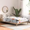 Society6 2021 Cotton Comforter, King, Anita’s & Bella’s Artwork Gold Palm Leaves Dream 1(Elisabeth Fredriksson Terrazzo Treasure)
