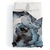 Society6 2021 Cotton Comforter, King, Anita’s & Bella’s Artwork Gold Palm Leaves Dream 1(Elizabeth Karlson Smoke Show Abstract)