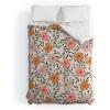Society6 2021 Cotton Comforter, King, Anita’s & Bella’s Artwork Gold Palm Leaves Dream 1(Emanuela Carratoni 70s Floral Theme)