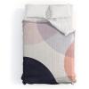 Society6 2021 Cotton Comforter, King, Anita’s & Bella’s Artwork Gold Palm Leaves Dream 1(Emanuela Carratoni Pastel Shapes)