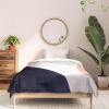 Society6 2021 Cotton Comforter, King, Anita’s & Bella’s Artwork Gold Palm Leaves Dream 1(Emanuela Carratoni Pastel Shapes)