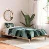 Society6 2021 Cotton Comforter, King, Anita’s & Bella’s Artwork Gold Palm Leaves Dream 1(Gale Switzer Bursting Into Life)