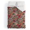 Society6 2021 Cotton Comforter, King, Anita’s & Bella’s Artwork Gold Palm Leaves Dream 1(Huebucket Because Sloths)