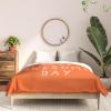 Society6 2021 Cotton Comforter, King, Anita’s & Bella’s Artwork Gold Palm Leaves Dream 1(June Journal Awesome Day)