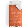 Society6 2021 Cotton Comforter, King, Anita’s & Bella’s Artwork Gold Palm Leaves Dream 1(June Journal Awesome Day)