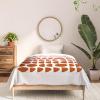Society6 2021 Cotton Comforter, King, Anita’s & Bella’s Artwork Gold Palm Leaves Dream 1(June Journal Blush and Terracotta Circles)