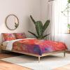 Society6 2021 Cotton Comforter, King, Anita’s & Bella’s Artwork Gold Palm Leaves Dream 1(Monika Strigel 1p Dramaqueen Gold and Fire)