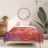 Society6 2021 Cotton Comforter, King, Anita’s & Bella’s Artwork Gold Palm Leaves Dream 1(Monika Strigel 1p Dramaqueen Gold and Fire)