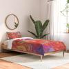 Society6 2021 Cotton Comforter, King, Anita’s & Bella’s Artwork Gold Palm Leaves Dream 1(Monika Strigel 1p Dramaqueen Gold and Fire)