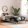 Society6 2021 Cotton Comforter, King, Anita’s & Bella’s Artwork Gold Palm Leaves Dream 1(Monika Strigel 1p Rugged Marble Hexagon)