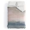 Society6 2021 Cotton Comforter, King, Anita’s & Bella’s Artwork Gold Palm Leaves Dream 1(Rachel Elise Atlantic Ocean Sunrise Ii)