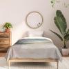 Society6 2021 Cotton Comforter, King, Anita’s & Bella’s Artwork Gold Palm Leaves Dream 1(Rachel Elise Sandy Dunes)