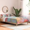 Society6 2021 Cotton Comforter, King, Anita’s & Bella’s Artwork Gold Palm Leaves Dream 1(Sewzinski Sanctuary Abstract)