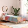 Society6 2021 Cotton Comforter, King, Anita’s & Bella’s Artwork Gold Palm Leaves Dream 1(Sewzinski Sanctuary Abstract)