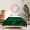 Society6 2021 Cotton Comforter, King, Anita’s & Bella’s Artwork Gold Palm Leaves Dream 1(Sheila Wenzel-ganny Emerald Green Abstract)